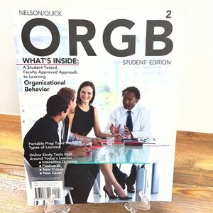 ORGB 2 Organizational Behavior Student Edition Nelson Quick Paperback 2010-11